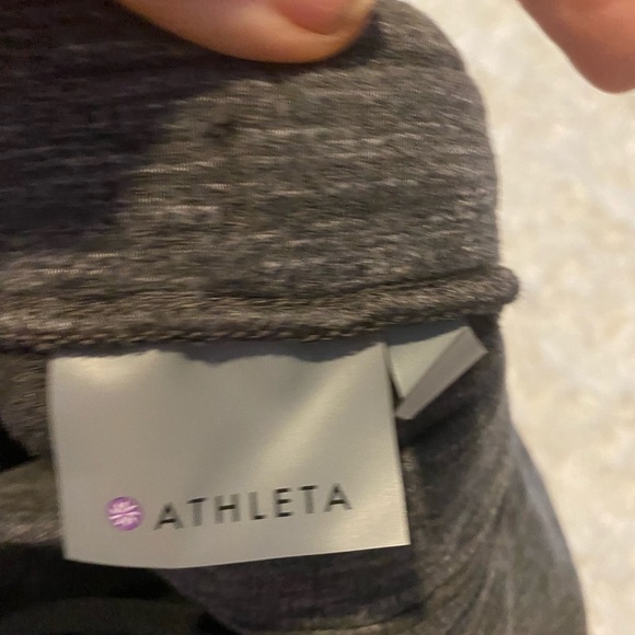 Athleta Quest Metro Slouch Joggers M Charcoal Drawstring Lounge - Picture 2 of 4